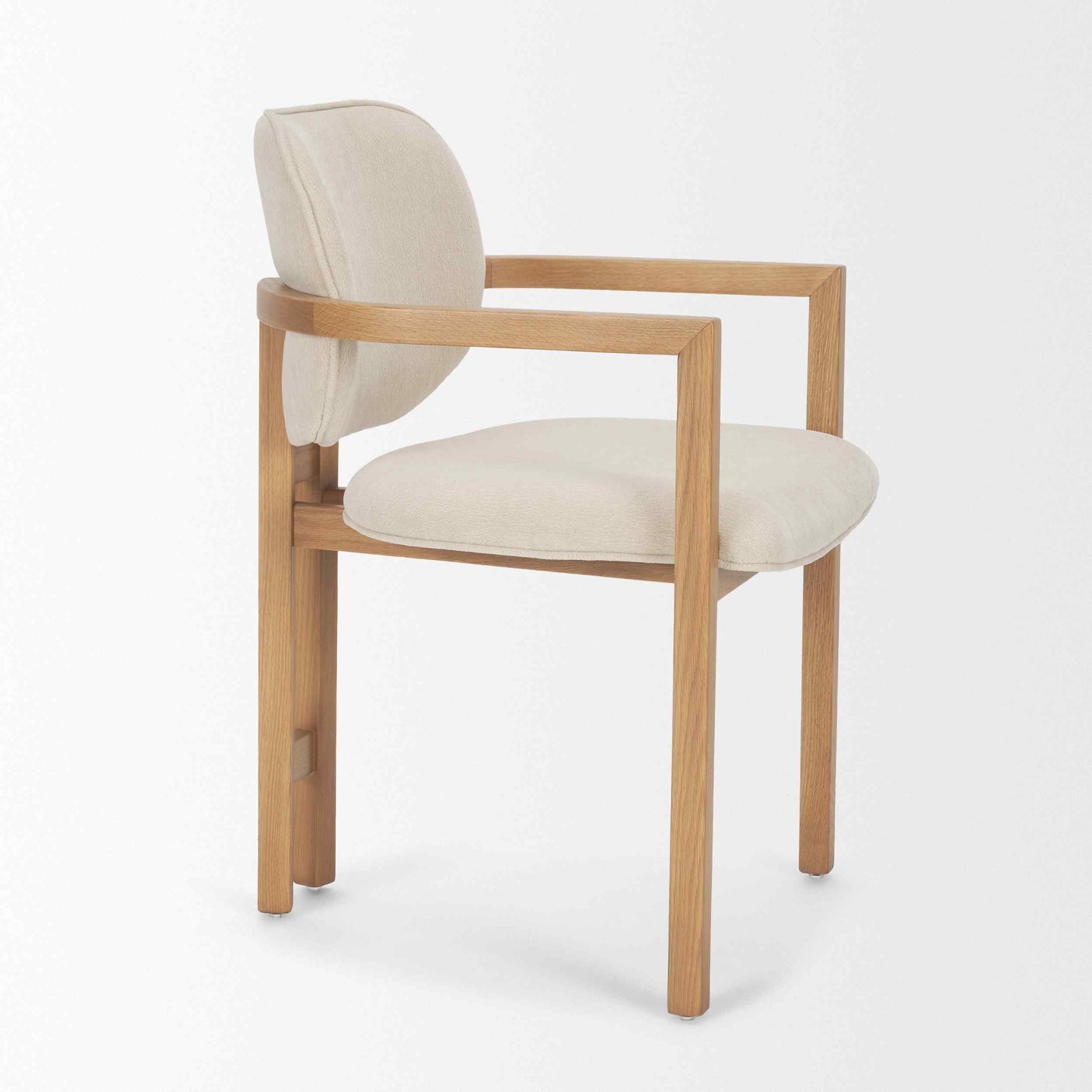 Carlisle Curved Back Leather Dining Armchair 2PC