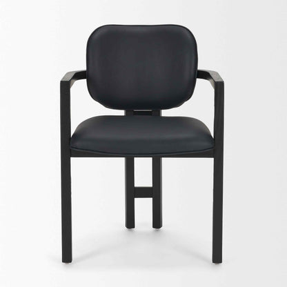 Carlisle Curved Back Leather Dining Armchair 2PC