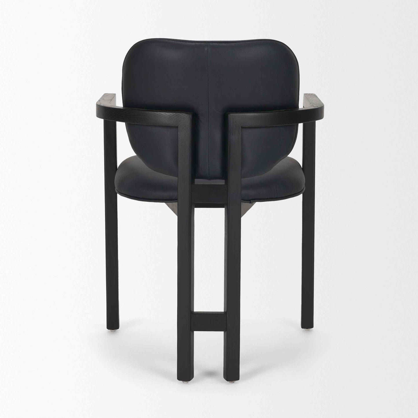 Carlisle Curved Back Leather Dining Armchair 2PC