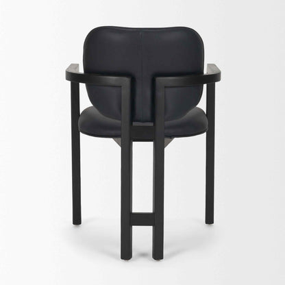 Carlisle Curved Back Leather Dining Armchair 2PC