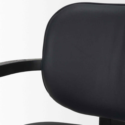 Carlisle Curved Back Leather Dining Armchair 2PC