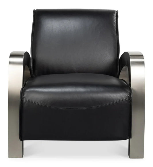 Carlisle Top Grain Leather Accent Chair