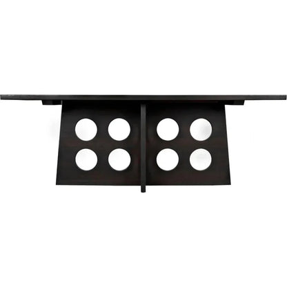 Carlo Dining Table, Ebony Walnut-Dining Tables-Noir-LOOMLAN