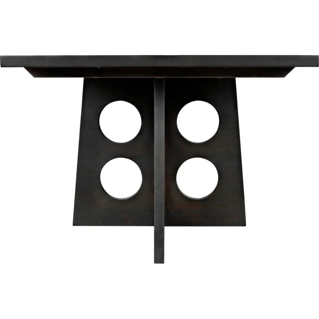 Carlo Dining Table, Ebony Walnut-Dining Tables-Noir-LOOMLAN