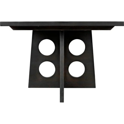 Carlo Dining Table, Ebony Walnut-Dining Tables-Noir-LOOMLAN