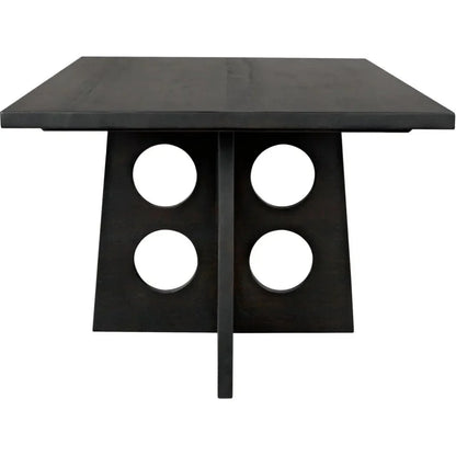 Carlo Dining Table, Ebony Walnut-Dining Tables-Noir-LOOMLAN