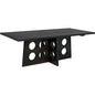Carlo Dining Table, Ebony Walnut-Dining Tables-Noir-LOOMLAN
