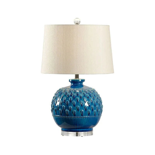 Carlotta Hand Sculpted Ceramic Table Lamp - LOOMLAN - Wildwood - Table Lamps
