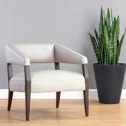 Carlyle Leather Lounge Chair-Lounge Chairs-SUNPAN-LOOMLAN