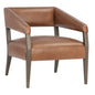 Carlyle Leather Lounge Chair-Lounge Chairs-SUNPAN-Shalimar Tobacco-LOOMLAN