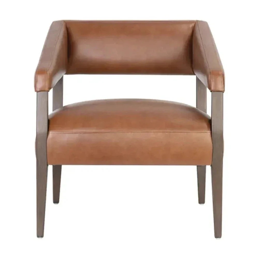 Carlyle Leather Lounge Chair-Lounge Chairs-SUNPAN-LOOMLAN