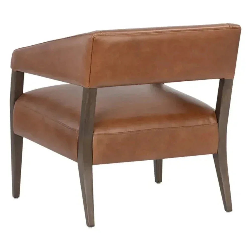 Carlyle Leather Lounge Chair-Lounge Chairs-SUNPAN-LOOMLAN