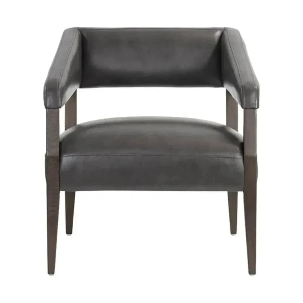 Carlyle Leather Lounge Chair-Lounge Chairs-SUNPAN-LOOMLAN