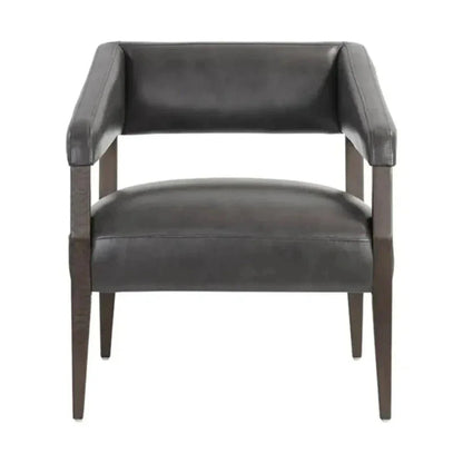 Carlyle Leather Lounge Chair-Lounge Chairs-SUNPAN-LOOMLAN