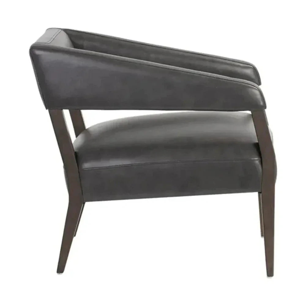 Carlyle Leather Lounge Chair-Lounge Chairs-SUNPAN-LOOMLAN