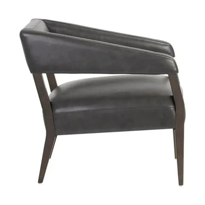 Carlyle Leather Lounge Chair-Lounge Chairs-SUNPAN-LOOMLAN