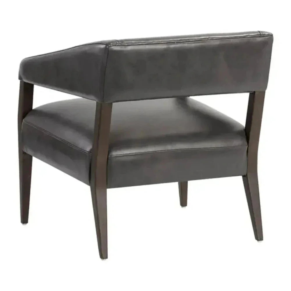 Carlyle Leather Lounge Chair-Lounge Chairs-SUNPAN-LOOMLAN