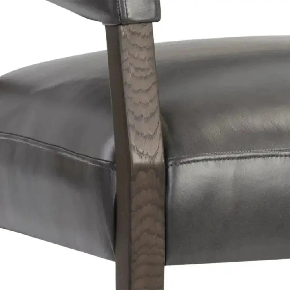 Carlyle Leather Lounge Chair-Lounge Chairs-SUNPAN-LOOMLAN