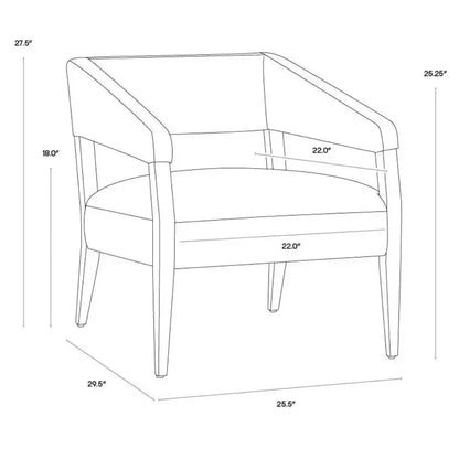 Carlyle Leather Lounge Chair-Lounge Chairs-SUNPAN-LOOMLAN