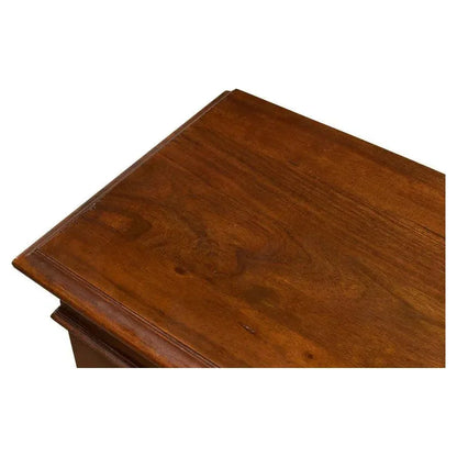 Carmel - By - The - Sea Walnut Bookcase Glass Doors - LOOMLAN - Sarreid - Sideboards