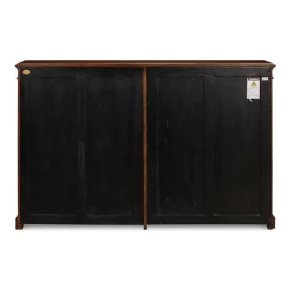 Carmel - By - The - Sea Walnut Bookcase Glass Doors - LOOMLAN - Sarreid - Sideboards