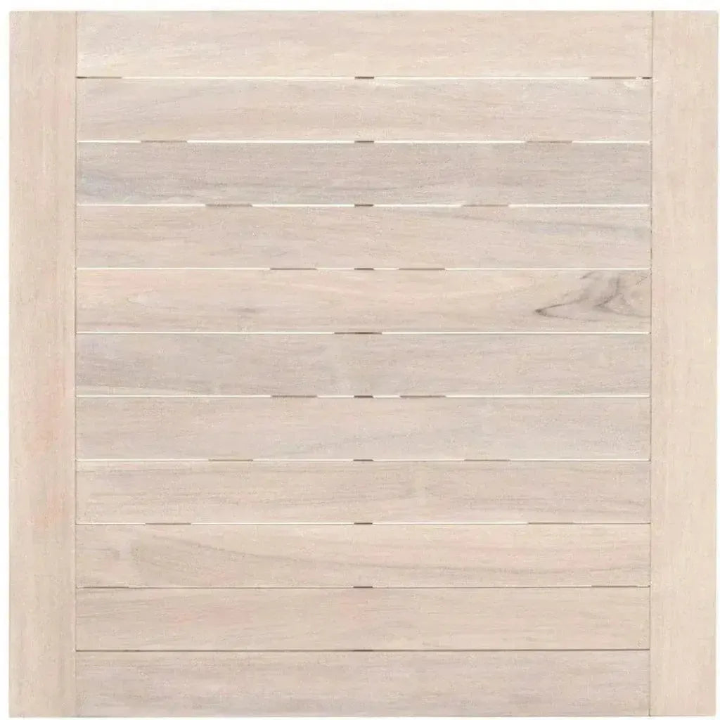 Carmel Outdoor Square Counter Table Gray Teak-Outdoor Counter Tables-Essentials For Living-LOOMLAN