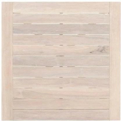 Carmel Outdoor Square Counter Table Gray Teak-Outdoor Counter Tables-Essentials For Living-LOOMLAN