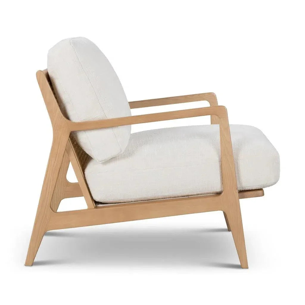 Carmelo Linen Accent Arm Chair - LOOMLAN - Urbia - Accent Chairs