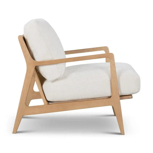 Carmelo Linen Accent Arm Chair - LOOMLAN - Urbia - Accent Chairs