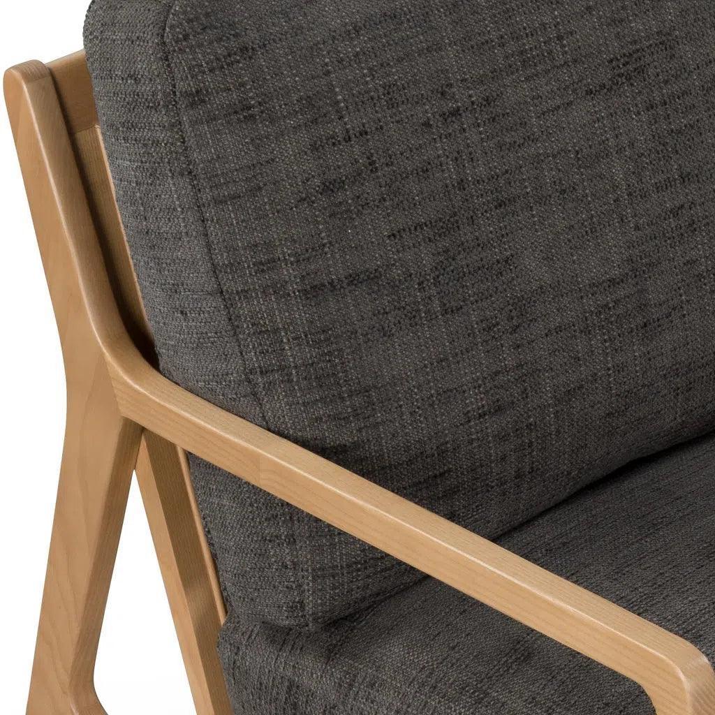 Carmelo Linen Accent Arm Chair - LOOMLAN - Urbia - Accent Chairs
