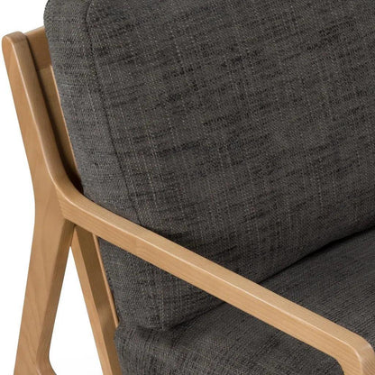 Carmelo Linen Accent Arm Chair - LOOMLAN - Urbia - Accent Chairs