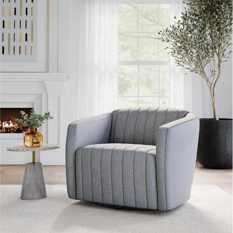 Carment Side Table Concrete Terrazzo Top Rod - LOOMLAN - SUNPAN - Side Tables