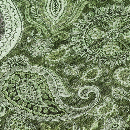 Carmina Green Washable Indoor-Outdoor Rug-Outdoor Rugs-LOOMLAN Rugs-LOOMLAN