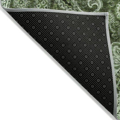 Carmina Green Washable Indoor-Outdoor Rug-Outdoor Rugs-LOOMLAN Rugs-LOOMLAN