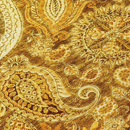 Carmina Orange Washable Indoor-Outdoor Rug-Outdoor Rugs-LOOMLAN Rugs-LOOMLAN