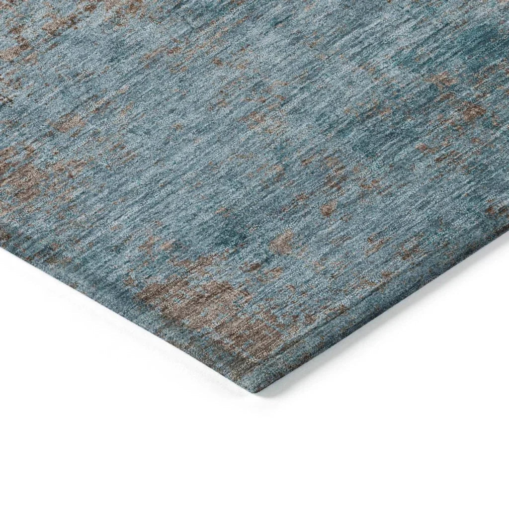 Carmine Teal Washable Indoor - Outdoor Rug - LOOMLAN - LOOMLAN Rugs - Outdoor Rugs