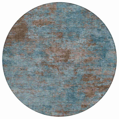 Carmine Teal Washable Indoor - Outdoor Rug - LOOMLAN - LOOMLAN Rugs - Outdoor Rugs