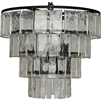 Carnegie Metal And Glass Chandelier