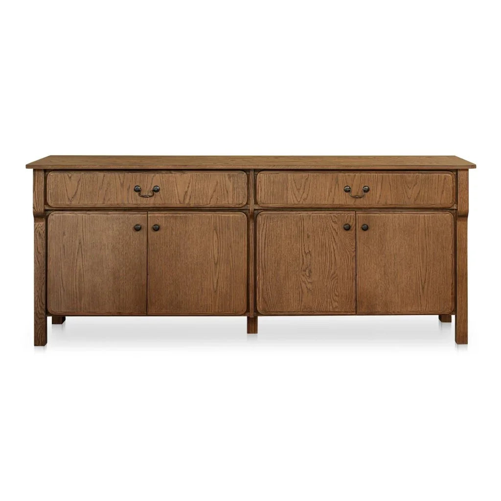 Caroline Warm Brown Solid Oak Sideboard - LOOMLAN - Moe's Home - Sideboards