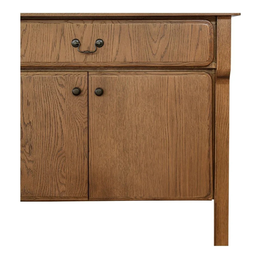 Caroline Warm Brown Solid Oak Sideboard - LOOMLAN - Moe's Home - Sideboards