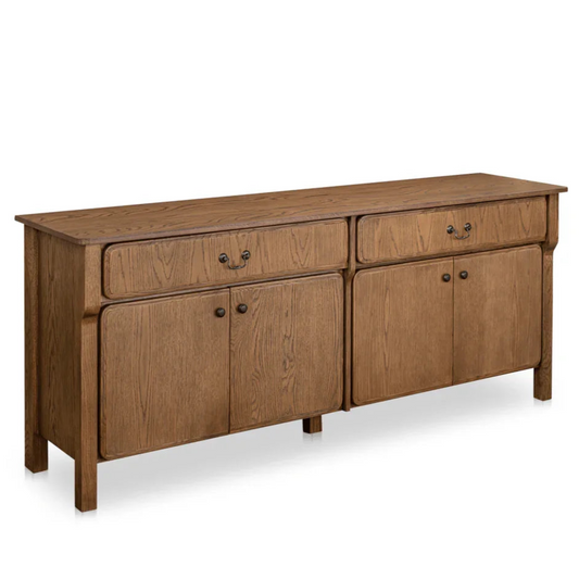 Caroline Warm Brown Solid Oak Sideboard - LOOMLAN - Moe's Home - Sideboards