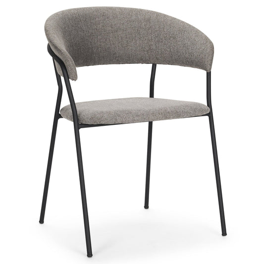 Carolyn Grey Fabric Dining Chair (Set of 2)