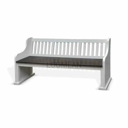 Carriage House Slat Back Bench - LOOMLAN - Sunny D - Dining Benches