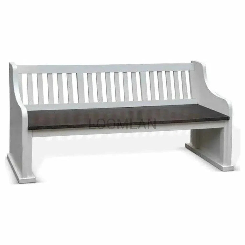Carriage House Slat Back Bench - LOOMLAN - Sunny D - Dining Benches