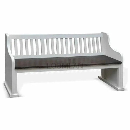 Carriage House Slat Back Bench - LOOMLAN - Sunny D - Dining Benches