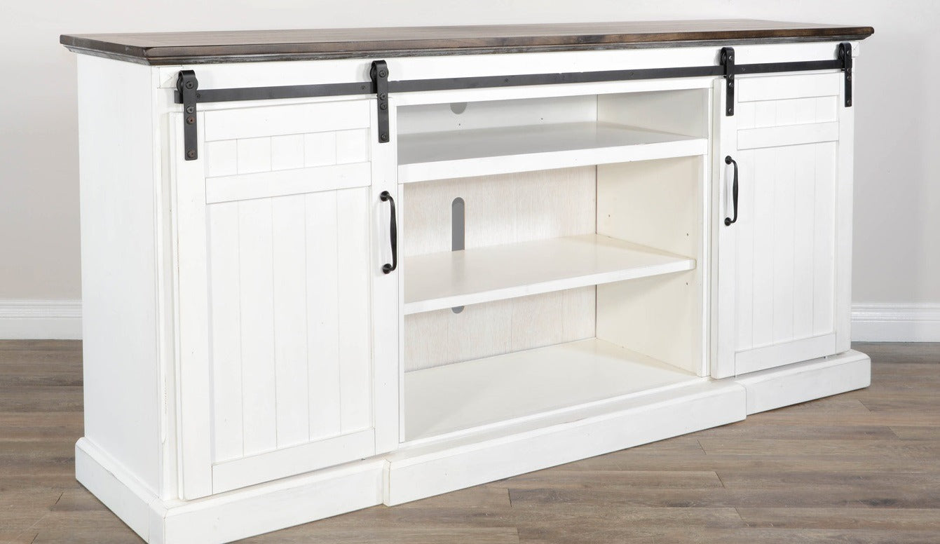 Carriage House Wooden TV Console