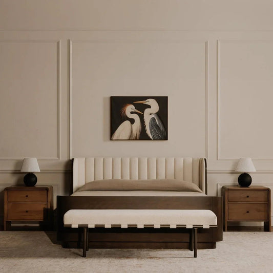 Carson Bronze Metal Frame Dining Bench - LOOMLAN - Moe's Home - Dining Benches