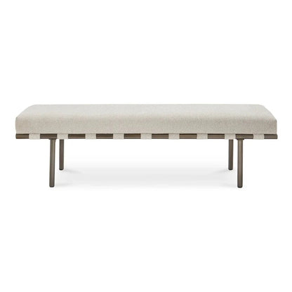 Carson Bronze Metal Frame Dining Bench - LOOMLAN - Moe's Home - Dining Benches
