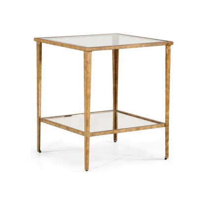 Carson Iron Framed Square End Table - LOOMLAN - Chelsea House - Side Tables