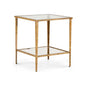 Carson Iron Framed Square End Table - LOOMLAN - Chelsea House - Side Tables
